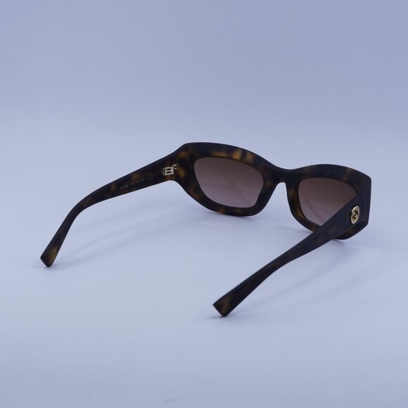 Gucci GG1784S 002 Sunglasses Dark Havana Cat Eye Frame, Brown Lenses main image 4